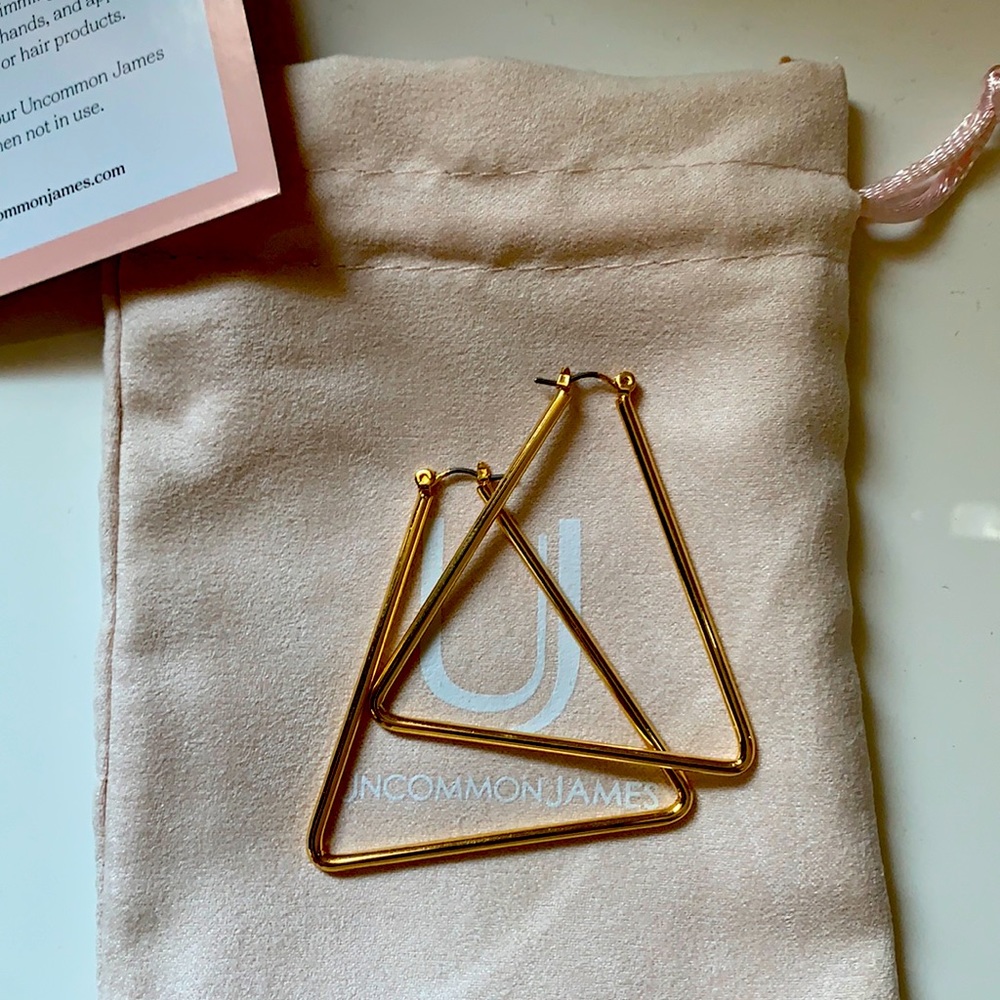 Uncommon James gold large chemistry earrings